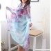 Msikiver Womens Floral Print Chiffon Swimsuit Cover Ups Boho Beach Sarong Pareo Wraps Shawls Medium B07MV546L2